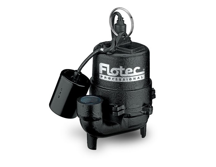 Pentair Flotec E3375TLT Professional Series 1/3 HP Submersible Cast Iron Effluent Pump