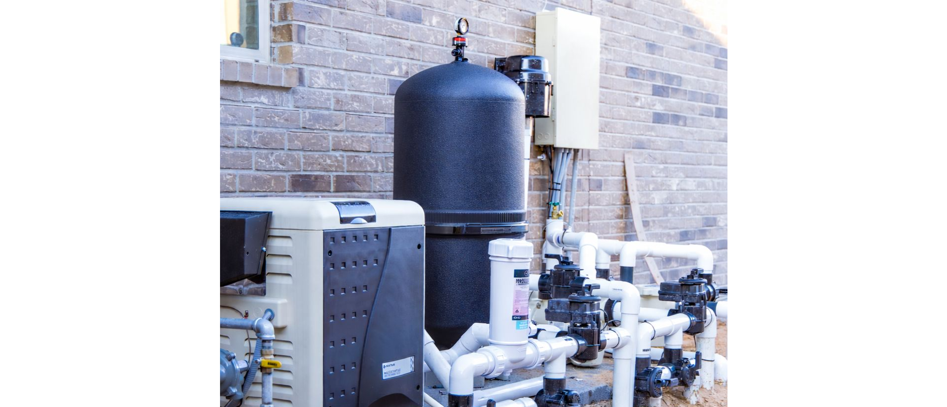 clear image of pentair products installed.