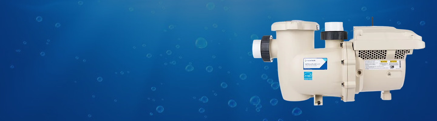 Water with an IntelliFlo 3 Pump on the right hand side.