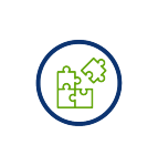 the right fit, website, automation, solution, puzzle, blue circle, transparent png